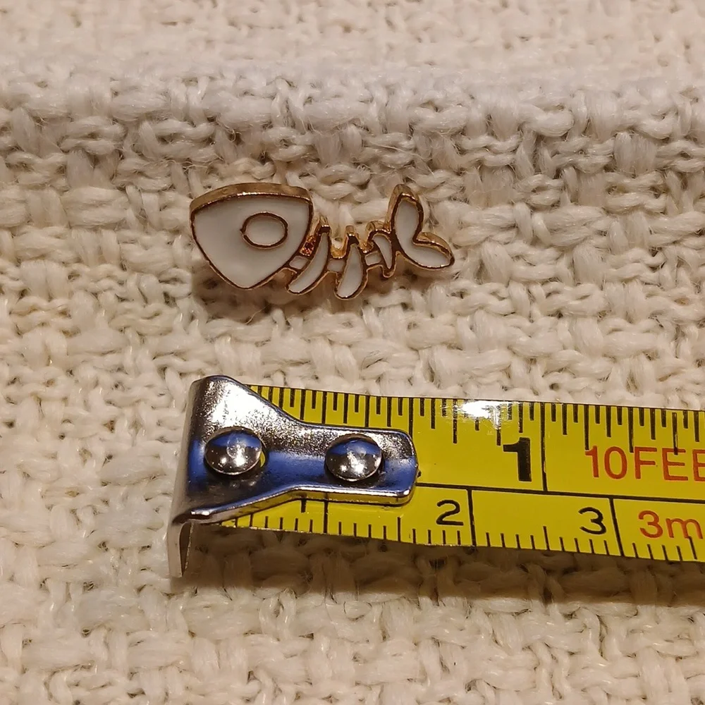 NEW Fish Bones Enamel Pin